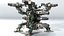 Schwerer Sci-Fi-Militärmech