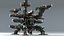 Schwerer Sci-Fi-Militärmech