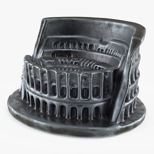 Roman Amphitheatrical Architectural Sculpture Decoration Silver