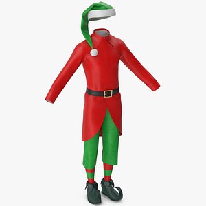 3D Christmas Elf Costume Male 2