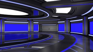Sci Fi Futuristic Room 3D model