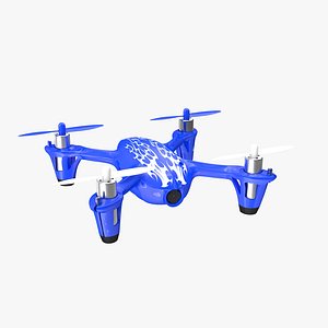 hubsan x4 h107c blue 3D model