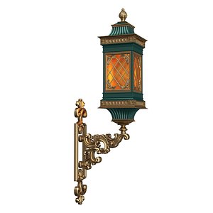 3D Classic Street Wall Light 0201
