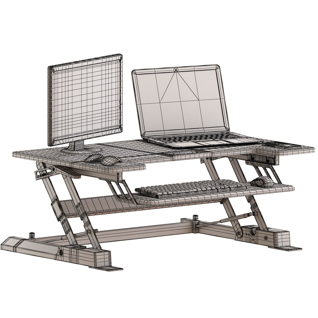 Vivo Height Adjustable Standing Desk and Computers 3D https://p.turbosquid.com/ts-thumb/iS/kvRMJO/CH/preview8/jpg/1706941516/1920x1080/fit_q87/4b7070e62154f7b6a3628e489cdac4b3c88b3889/preview8.jpg