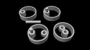 3D internal gear pair  drive print pack