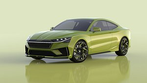 3D Skoda Coupe model