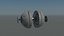 Fantascienza Drone Modello 3d animato