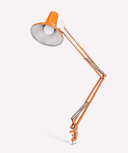 Luxo L 1P Orange Architects Table Lamp