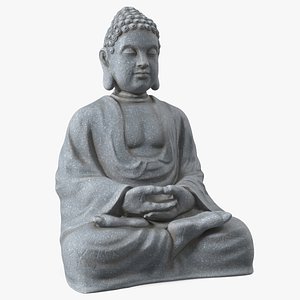 Meditating Buddha Stone Statue