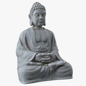 Meditating Buddha Stone Statue