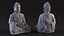 Statua di pietra del Buddha in meditazione