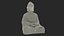 Statua di pietra del Buddha in meditazione