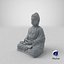Statua di pietra del Buddha in meditazione
