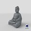 Statua di pietra del Buddha in meditazione