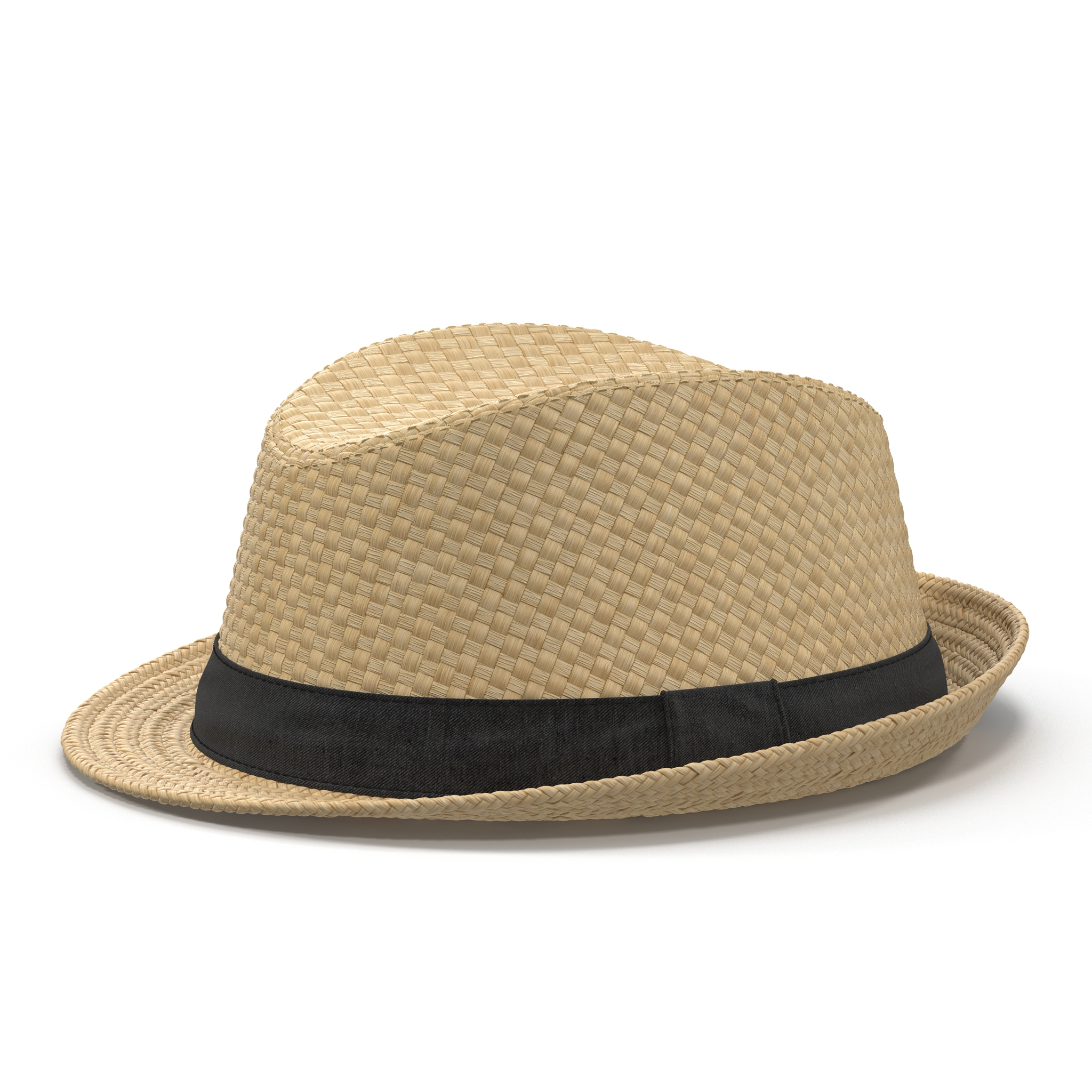 mens straw hat 3d 3ds