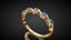 Ruby Emerald Diamond Bracelet 3D Model Luxury Gold Silver Jewelry High Poly Realistic PBR OBJ FBX