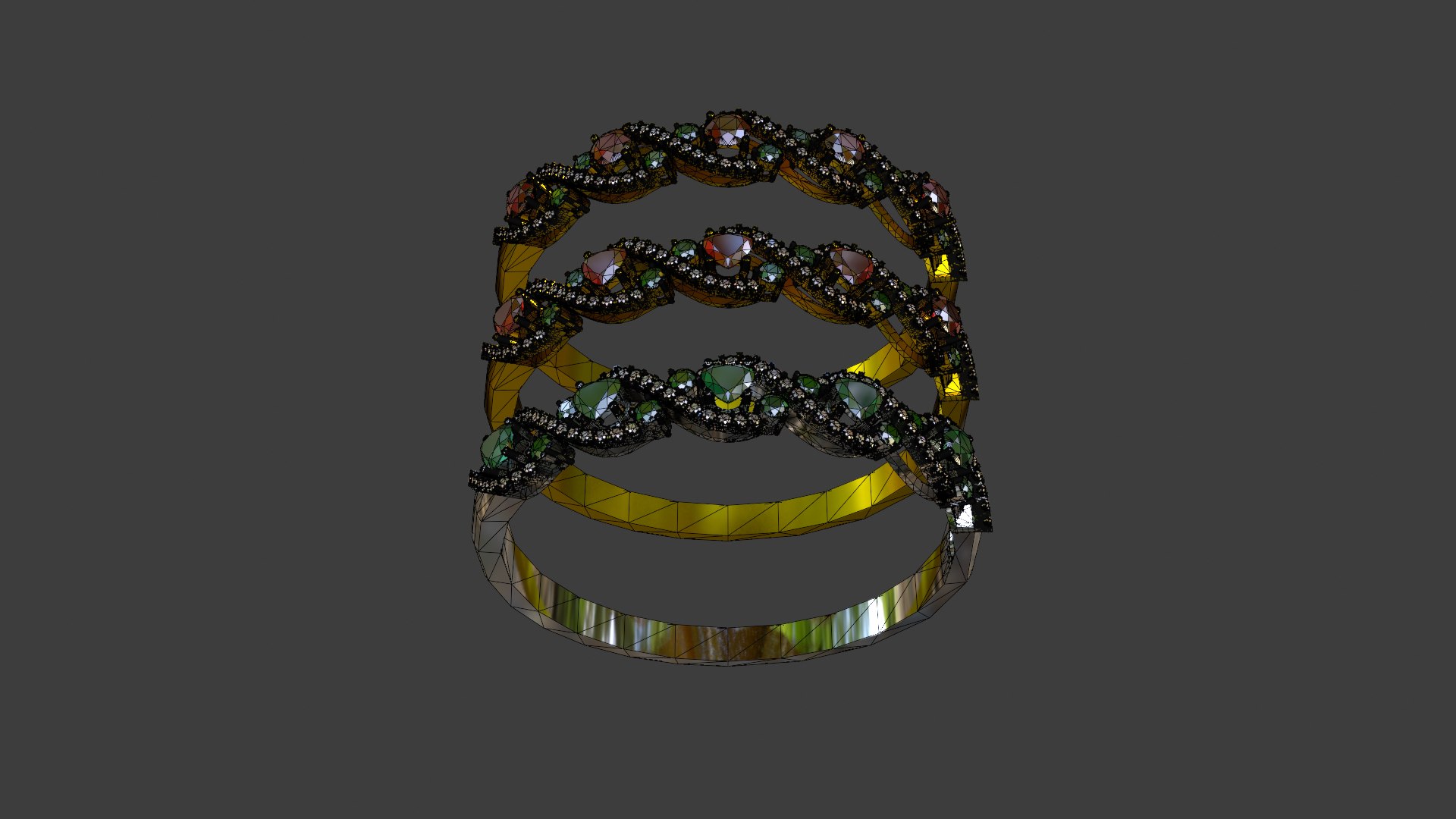 3D Ruby Emerald Diamond Bracelet 3D Model Luxury Gold Silver Jewelry High Poly Realistic PBR OBJ FBX model https://p.turbosquid.com/ts-thumb/iT/45dg7q/ve/wire2/png/1776755060/1920x1080/fit_q87/7e50d5c7912ee7e33412740c9aa10fdebef7f4f9/wire2.jpg