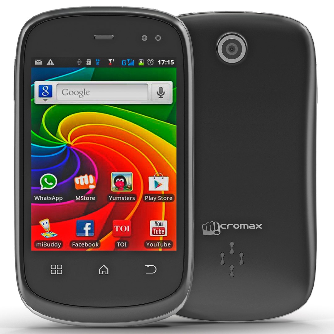 Micromax Superfone Punk A44 3D Model 3D model preview