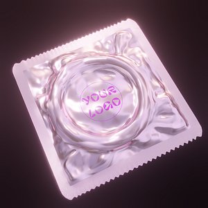 Condom  Preservative 3D Model Blender fbx obj highpoly dae gltf 3D model
