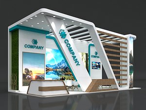 3D booth exhibit stand