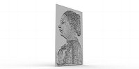 Nobile Woman lithography - Bianca Maria Visconti lithography
