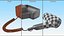 Black Hotel Hair Dryer Dismounted