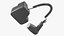 Black Hotel Hair Dryer Dismounted