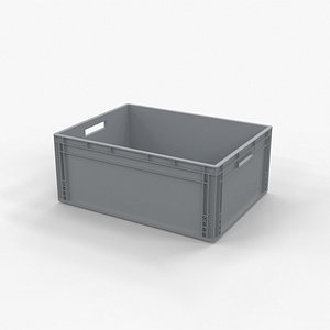 3D euro storage containers model
