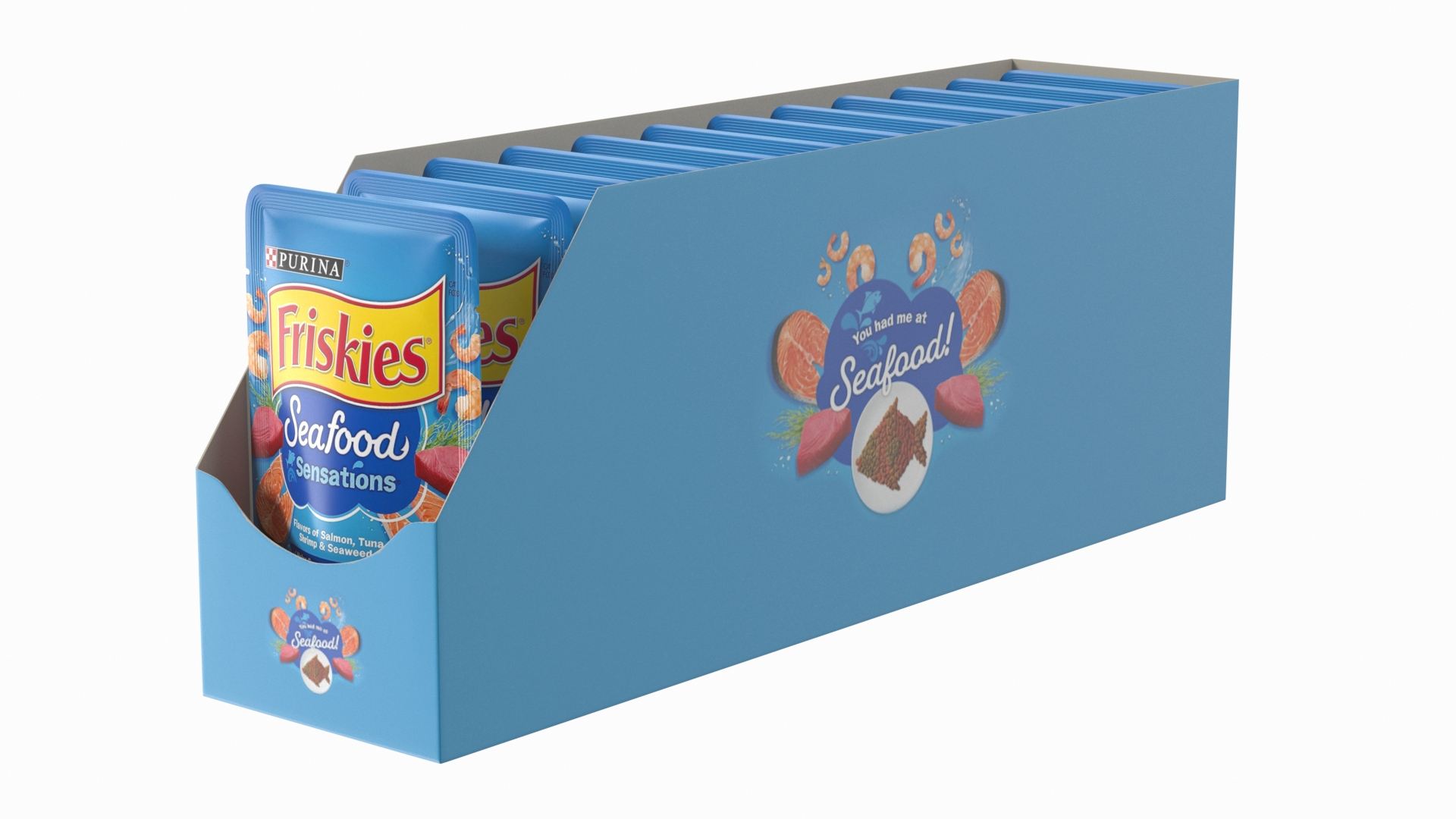 3D Box Of Friskies Cat Food Pouches TurboSquid 2104772