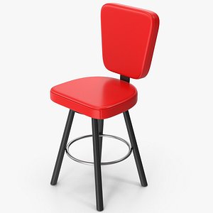 3D model Red Casino Chair