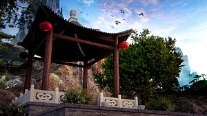 chinese pavilion 3D model