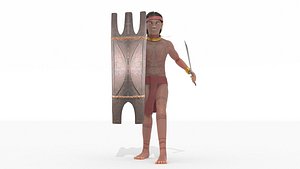 3D Pre-Colonial Filipino Warrior 3D
