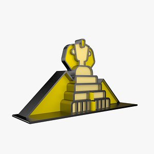 Sphinx With Pyramid 3D