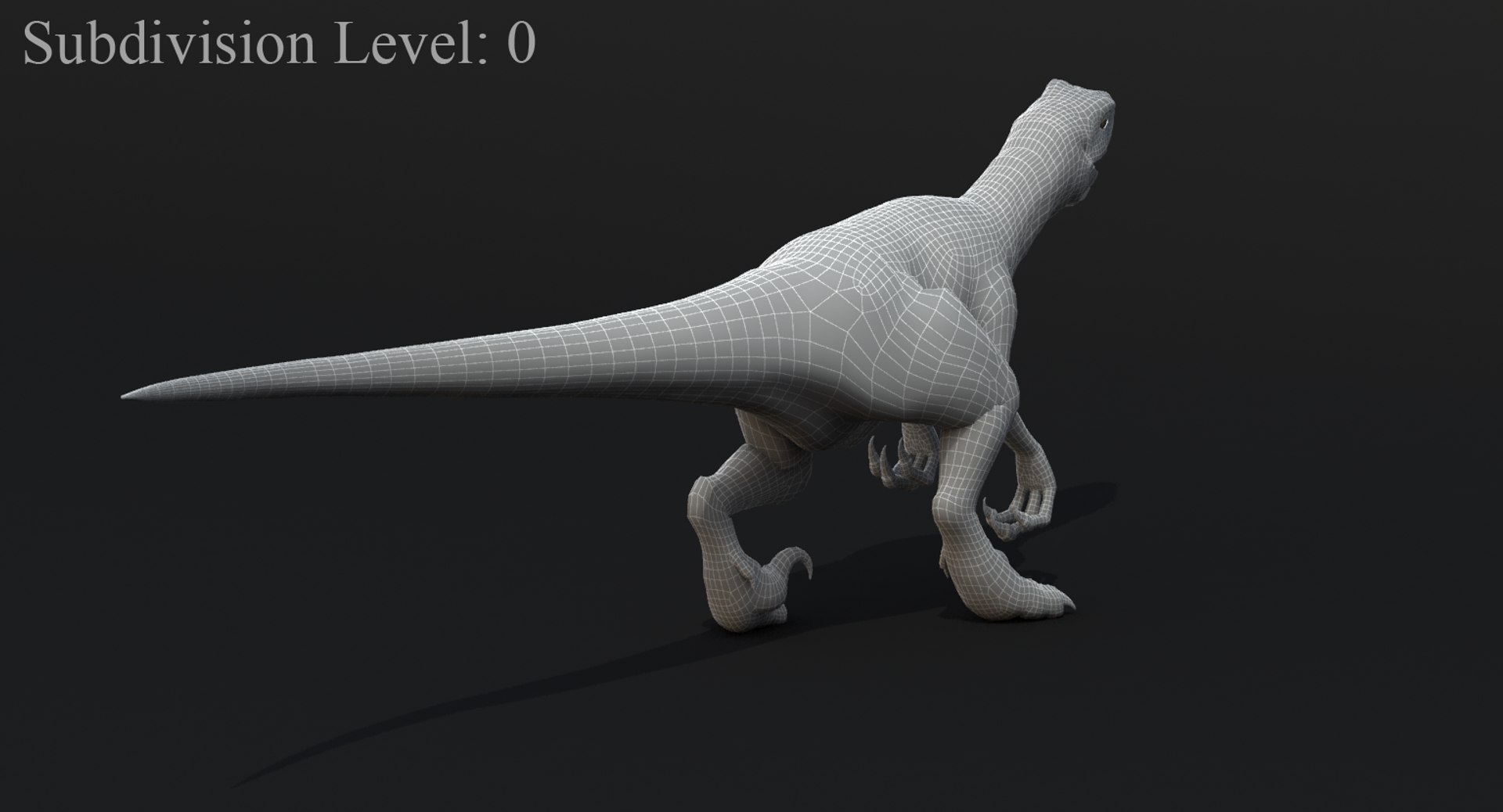 Realistic Velociraptor Raptor Animation Max