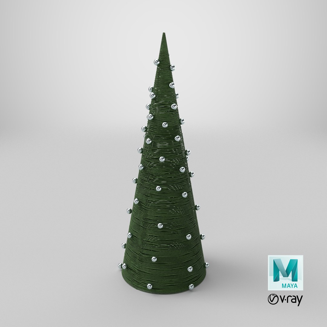 Decorative Cone Christmas Tree With Silver Ornaments Green model https://p.turbosquid.com/ts-thumb/iT/ngcKzB/Bz/stemcell_maya_vray_render/png/1760969618/1920x1080/fit_q87/18346a8027bf9362843914fb50bc1531079ce2f7/stemcell_maya_vray_render.jpg