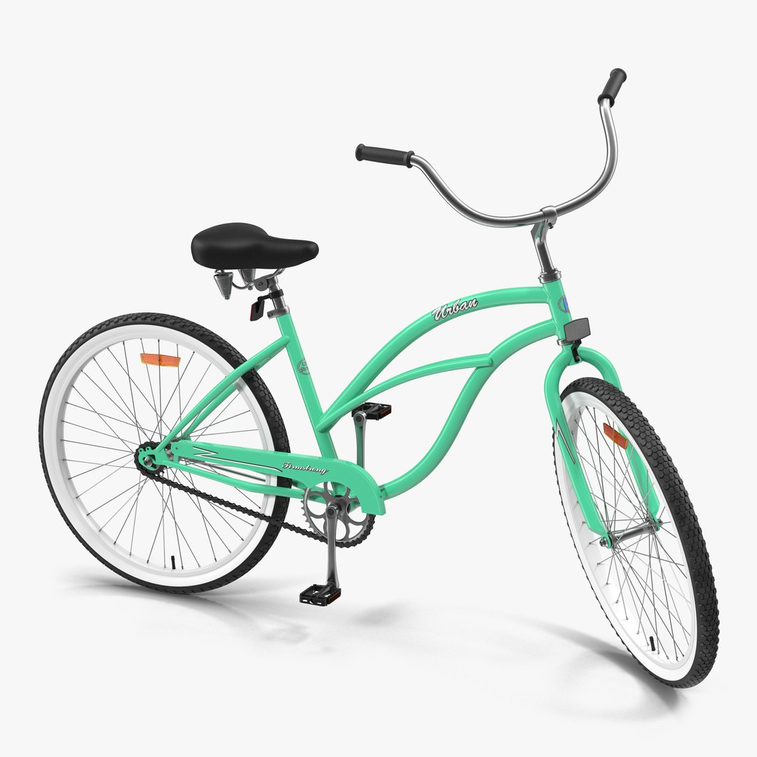 Beach Bike Rigged 3D Model 3D model preview