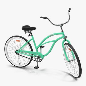 Beach Bike Rigged 3D Model