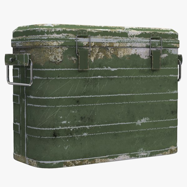 3D model military cooler vintage version