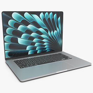 3D Apple MacBook Air 15 Silver model