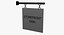 3D storefront sign model