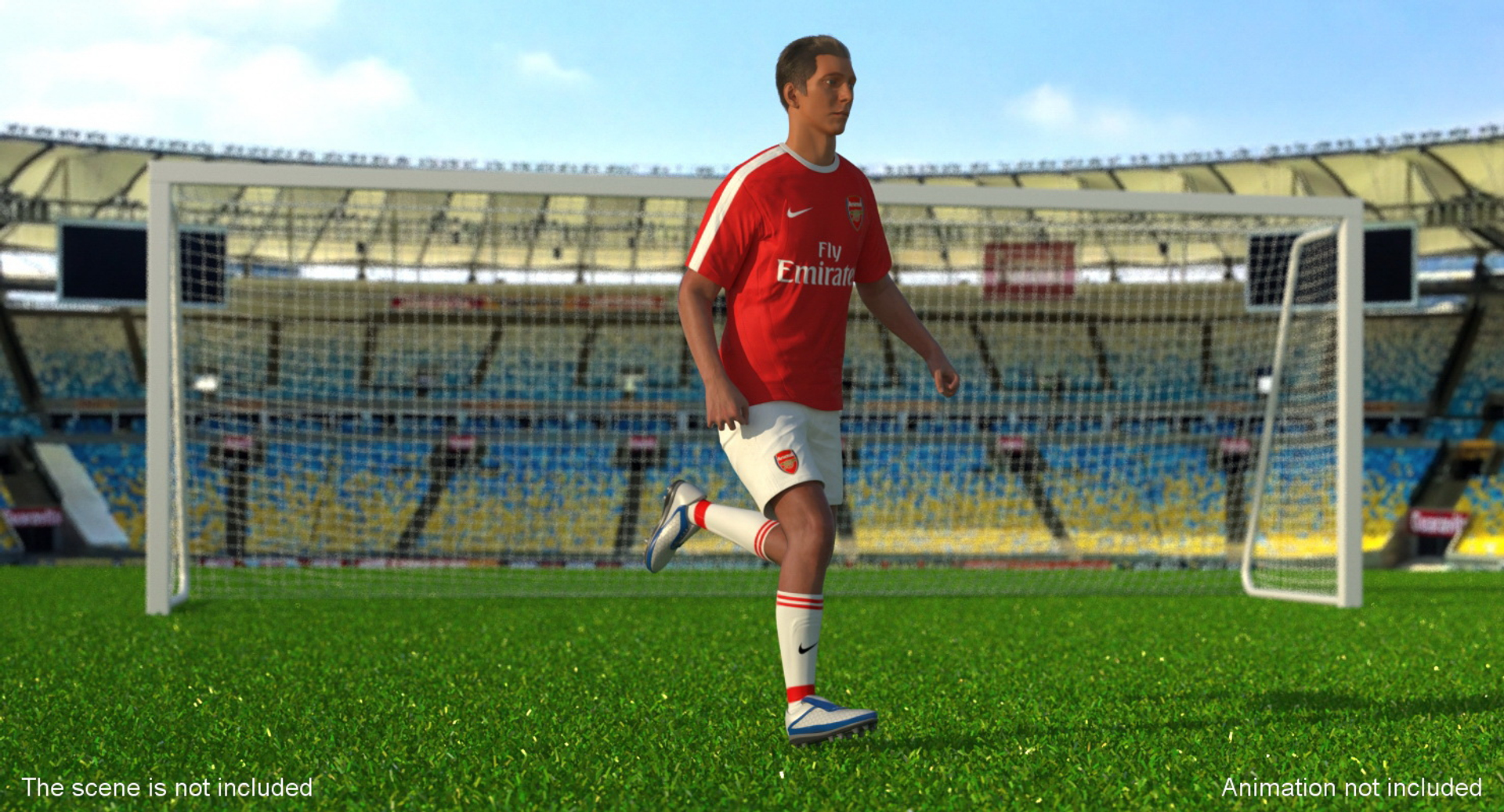 Soccer Football Player Arsenal Model - TurboSquid 1313944