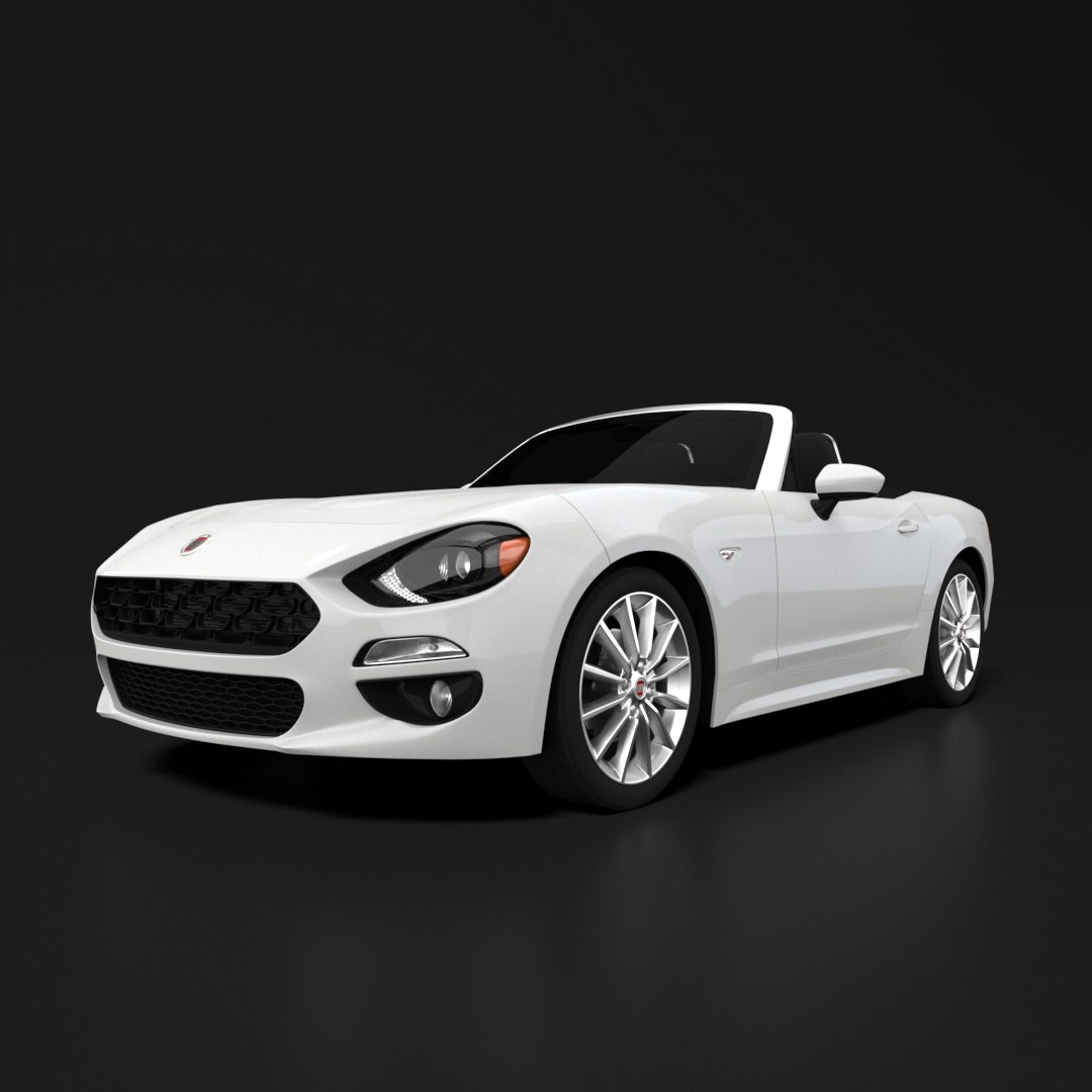 3D Fiat 124 Spider Model - TurboSquid 2325273
