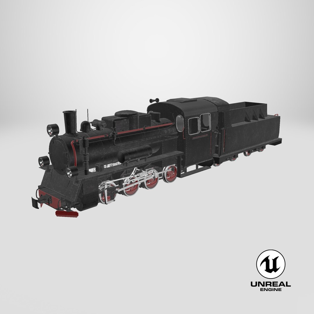 Narrow-gauge Black Steam Locomotive model https://p.turbosquid.com/ts-thumb/iU/3CZB7o/Nz/stemcell_unreal_render/png/1729800740/1920x1080/fit_q87/617ebf67a89e72646f370548eb4590266d3bb7ba/stemcell_unreal_render.jpg