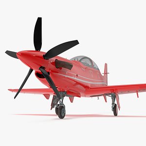 Training Aircraft Pilatus PC-21 Red