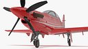 Training Aircraft Pilatus PC-21 Red