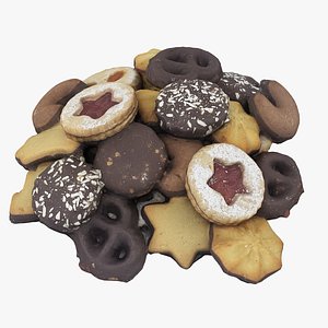 christmas cookies 3D model