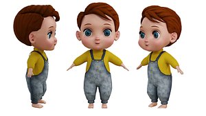 Cute Baby Boy Character