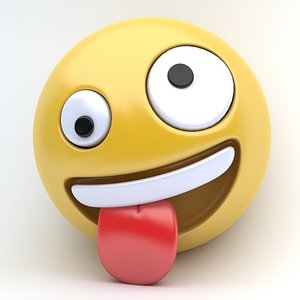 3D emoji crazy