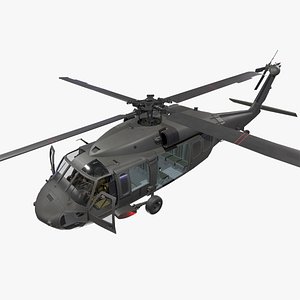 UH-60 Dark Complex Animation 3D model