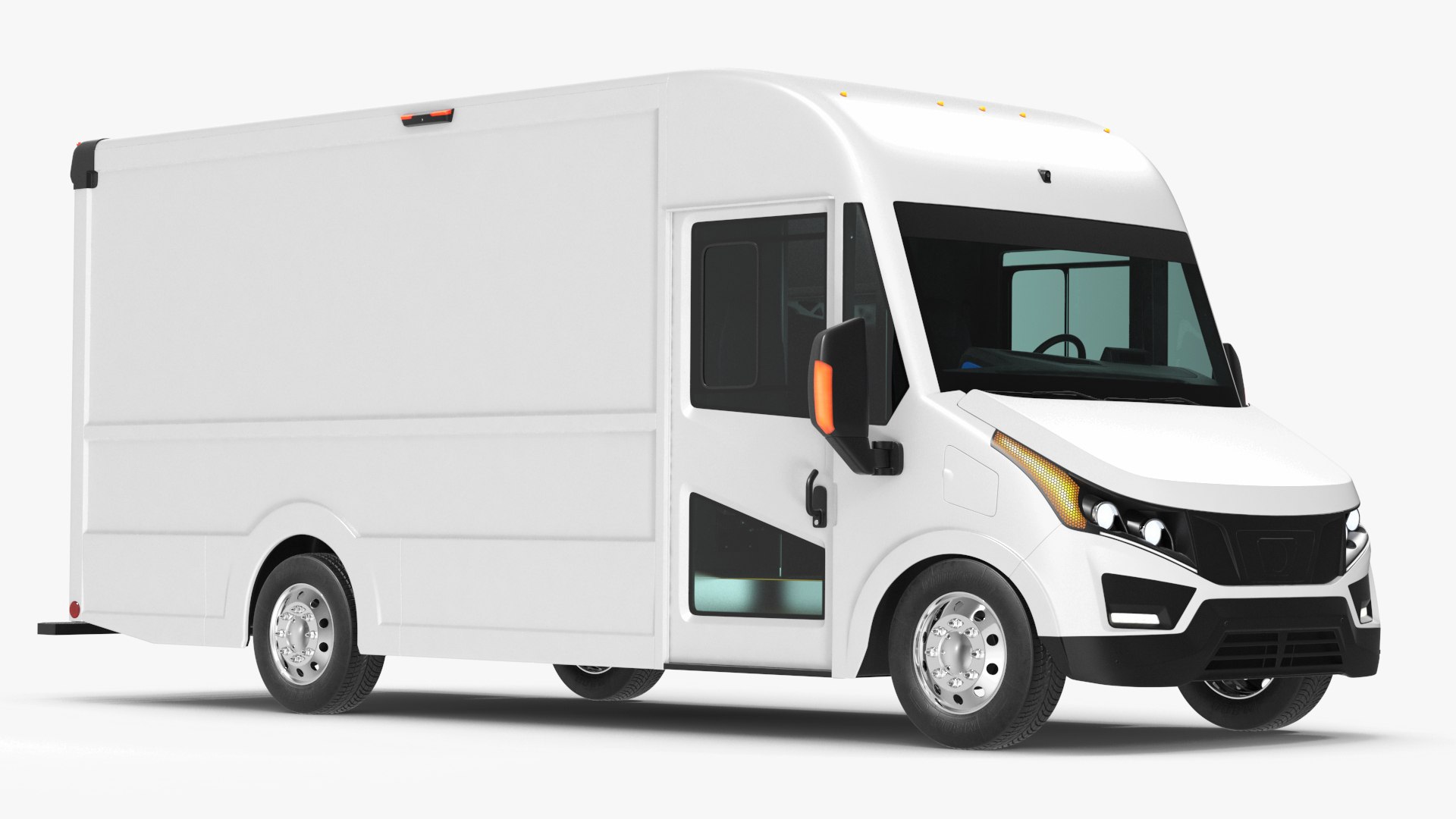 Electric Delivery Vehicle 3D model preview